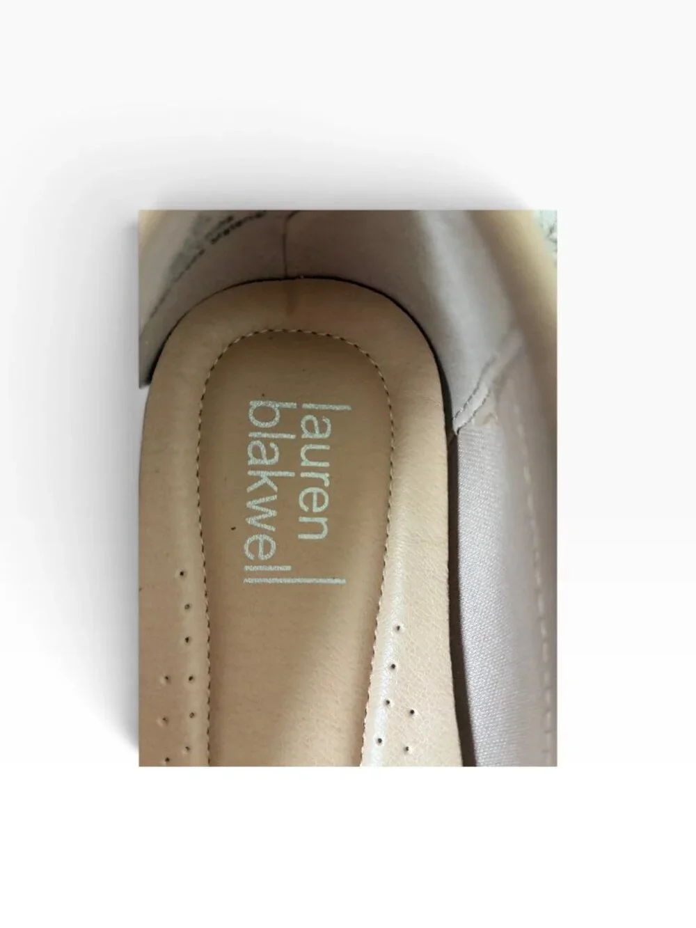 Lauren Blakwell Tan Chain-Trim Driving Loafers 8.5